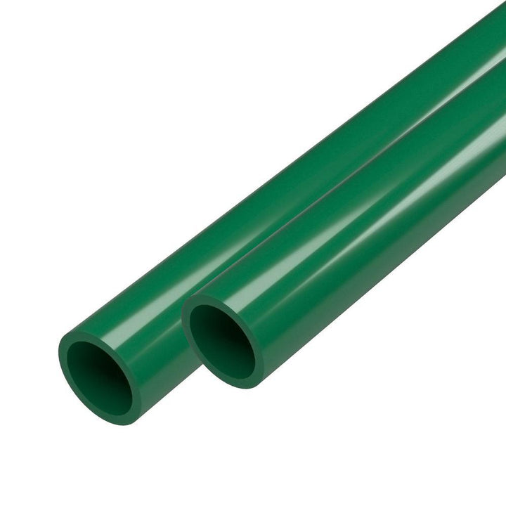 3/4 in. x 5 ft. Green Furniture Grade Schedule 40 PVC Pipe (2-Pack) - Super Arbor