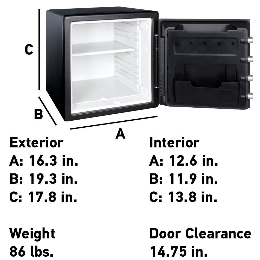 Fireproof Waterproof 1.23 cu ft Combination Residential Floor Safe - Super Arbor