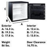 Fireproof Waterproof 1.23 cu ft Combination Residential Floor Safe - Super Arbor
