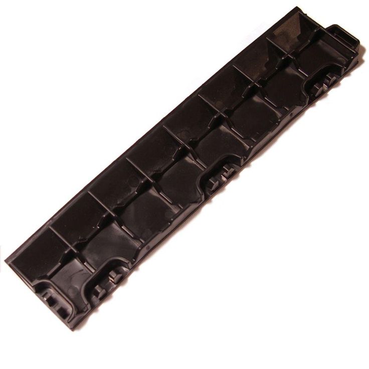 Greatmats StayLock Border Black 2.6 in. x 12 in. x 0.56 in. Gym Plastic Male Ramp
