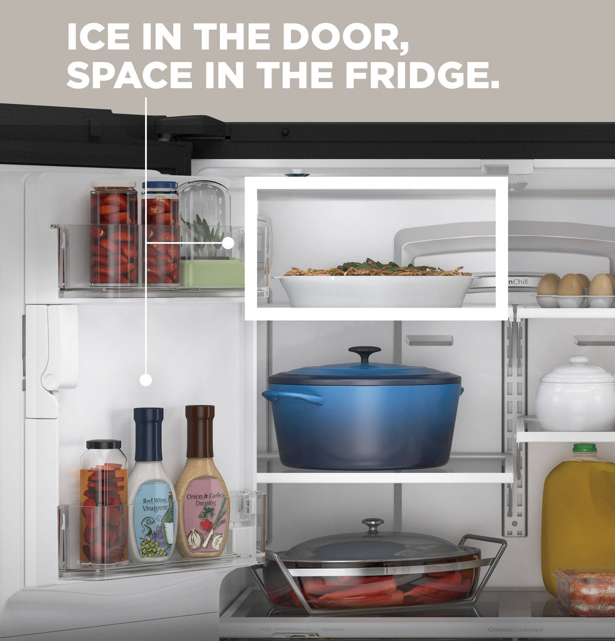 GE 27.7 cu. ft. French Door Refrigerator in Fingerprint Resistant Stainless Steel, ENERGY STAR (GFE28GYNFS)