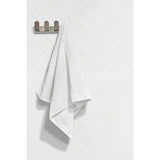 MSI Retro Bianco Herringbone 12.2 in. x 10.83 in. x 6mm Glossy Porcelain Mesh-Mounted Mosaic Tile (13.8 sq. ft. / case)