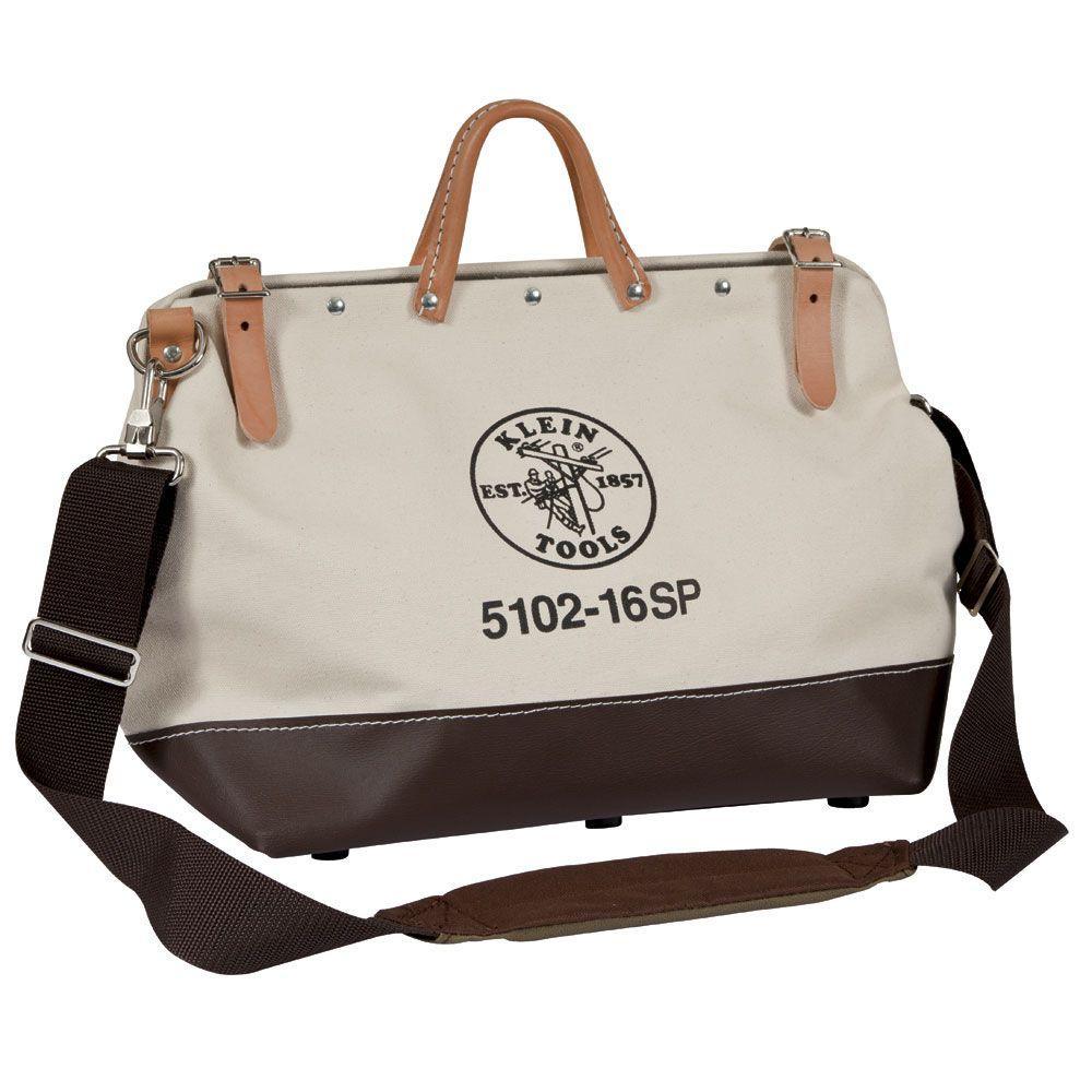 Deluxe Tool Bag, Canvas, 10 Pockets, 14-Inch - Super Arbor