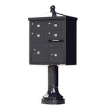 Vital 1570 8 Mailboxes 2 Parcel Lockers 1 Outgoing Pedestal Mount Cluster Box Unit - Super Arbor