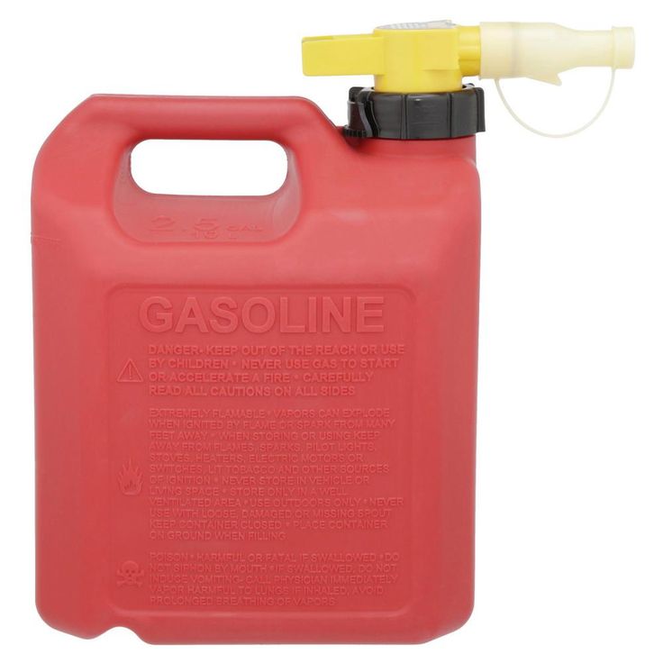 No Spill 2.5 Gal. Poly Gas Can (CARB and EPA Compliant)