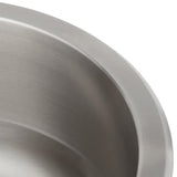 Undermount 18-Gauge Stainless Steel 16 in. 0-Hole Round Single Bowl Bar Sink