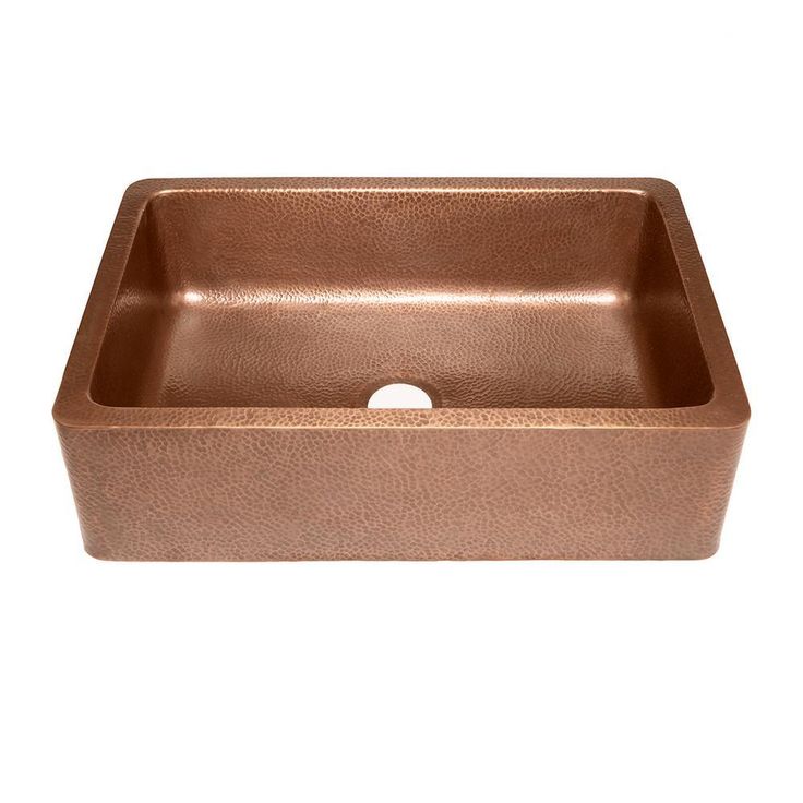 Adams All-in-One Farmhouse Copper 33 in. Single Bowl Kitchen Sink with Pfister Rustic Bronze Faucet and Disposal Drain