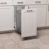 Simply Put 11-in x 22-in x 19-in 27-Quart Soft Close Double Pull Out Trash Can