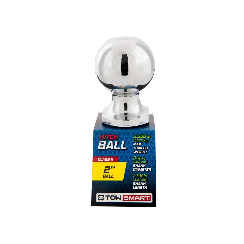 TowSmart 2 in. Chrome Hitch Ball - Super Arbor