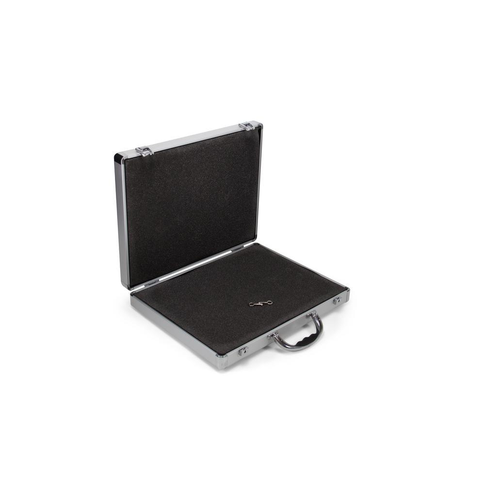 12.25 in. Smooth Aluminum Portfolio Case in Silver - Super Arbor