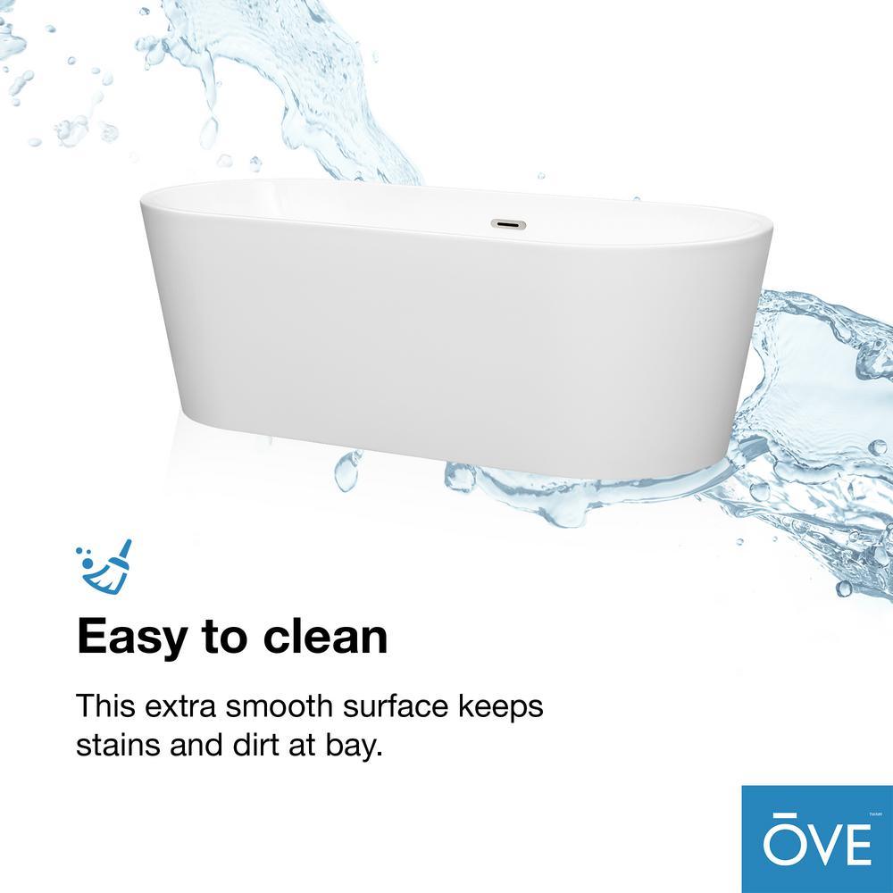 Lyra 66.5 in. Acrylic Double Slipper Flatbottom Non-Whirlpool Bathtub in White - Super Arbor