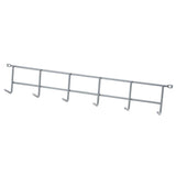 16 in. Gray Steel Wall Mounted Household Storage Hanger 25 lbs