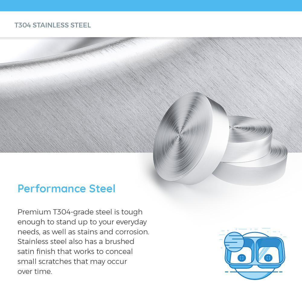 All-in-One Undermount Stainless Steel 43 in. Triple Bowl Kitchen Sink - Super Arbor