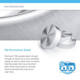 Undermount Stainless Steel 32 in. Single Bowl Kitchen Sink in 16-Gauge - Super Arbor