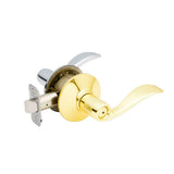 Accent Satin Nickel Privacy Bed/Bath Door Lever - Super Arbor