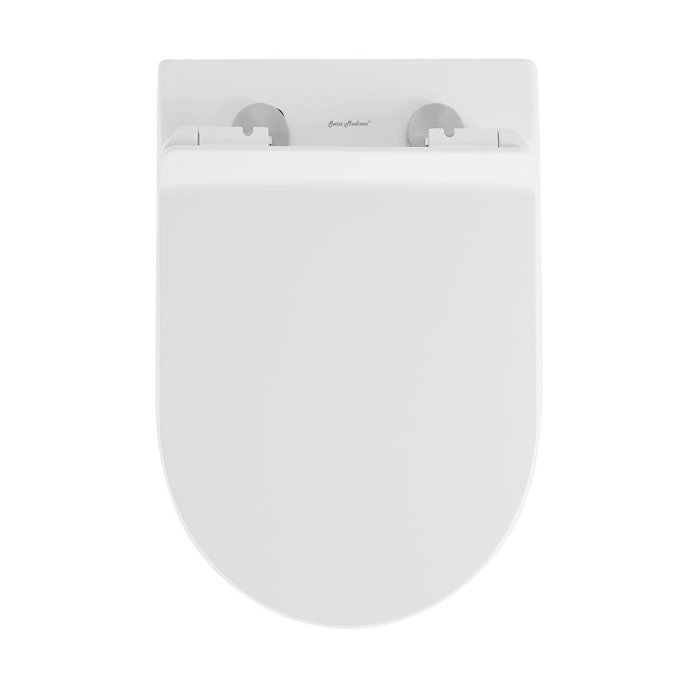 St. Tropez Elongated Toilet Bowl Only in Glossy White - Super Arbor