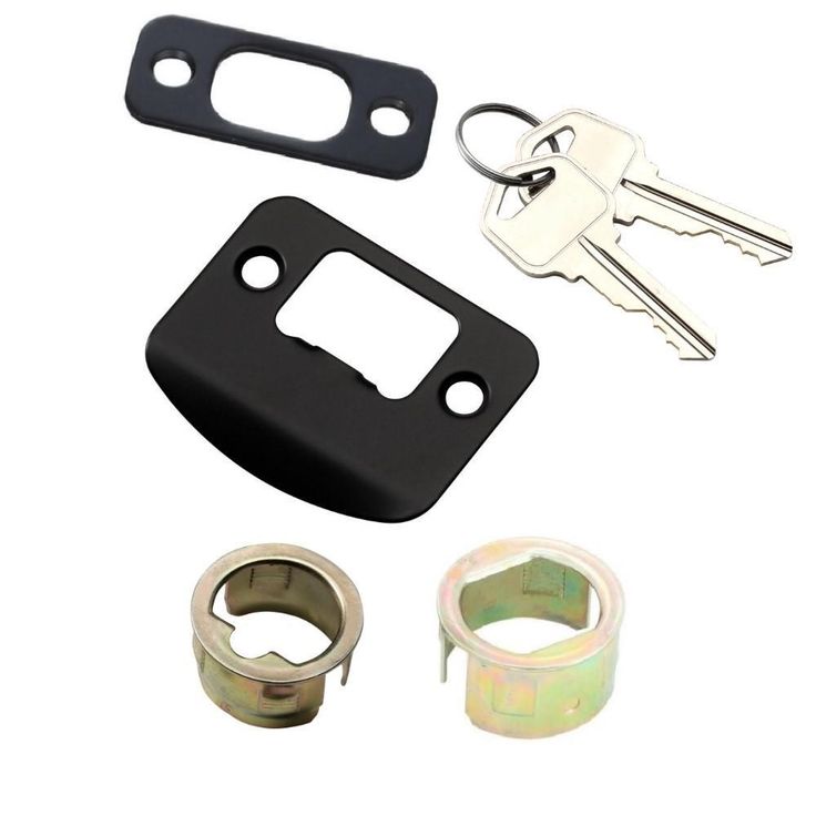Castle Matte Black Touchpad Single Cylinder Deadbolt with Tonbridge Hall and Closet Door Lever Combo Pack