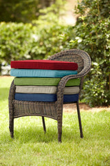 Style Selections Valleydale Texture Blue Seat Pad