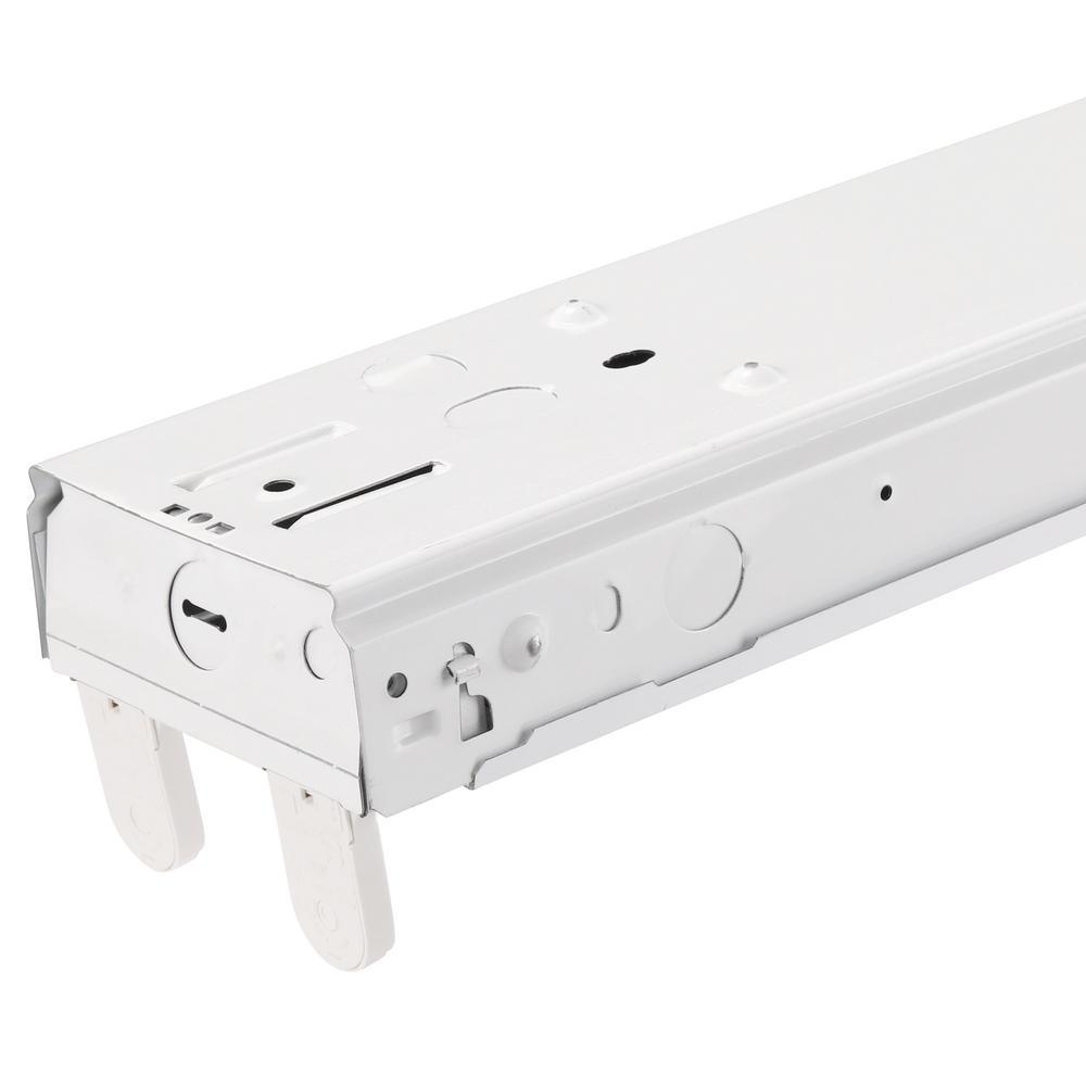 32-Watt 4-Light White 8 ft. Tandem Fluorescent Strip Light - Super Arbor