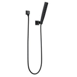 Zura 5-Spray 1.3 in. Single Wall Mount Handheld H2Okinetic Shower Head in Matte Black - Super Arbor