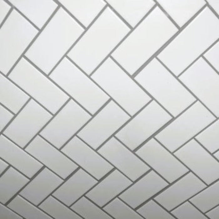 Hudson 11-in x 11-in Glossy Porcelain Herringbone Subway Wall Tile (1-sq. ft/ Piece)