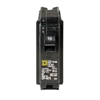 Homeline 15 Amp Single-Pole Circuit Breaker - Super Arbor
