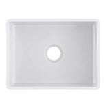 Sutton Place Farmhouse Fireclay 27 in. Single Bowl Kitchen Sink with Grid with Grid and Strainer