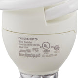 100-Watt Equivalent T3 A-Line Spiral CFL Light Bulb Warm White (3500K) - Super Arbor
