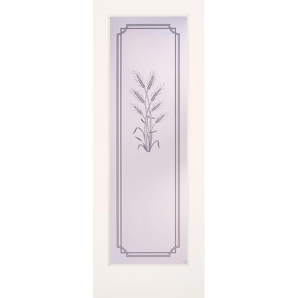 24 in. x 80 in. 1 Lite Harvest Smooth Primed MDF Interior Door Slab - Super Arbor