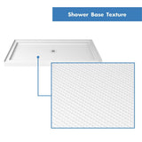 Infinity-Z 36 in. x 48 in. Semi-Frameless Sliding Shower Door in Chrome with Center Drain Base and Backwalls - Super Arbor