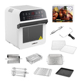 1600 W White Rotisserie Oven and 12.7 Qt. Electric Air Fryer