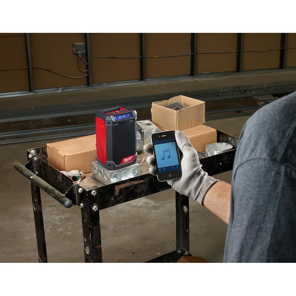 M12 12-Volt Lithium-Ion Cordless Jig Saw and Jobsite Radio with two 3.0 Ah Batteries - Super Arbor