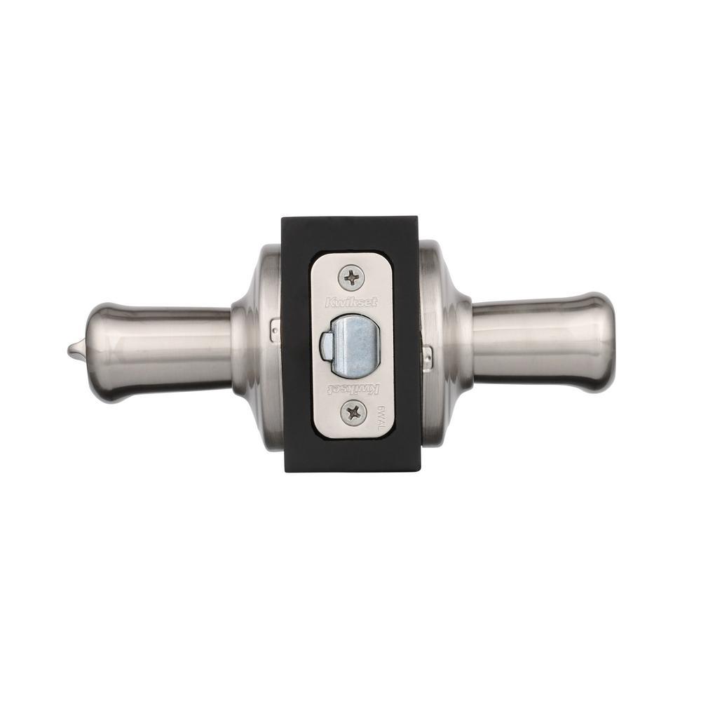 Tustin Satin Nickel Entry Door Lever featuring SmartKey Security - Super Arbor