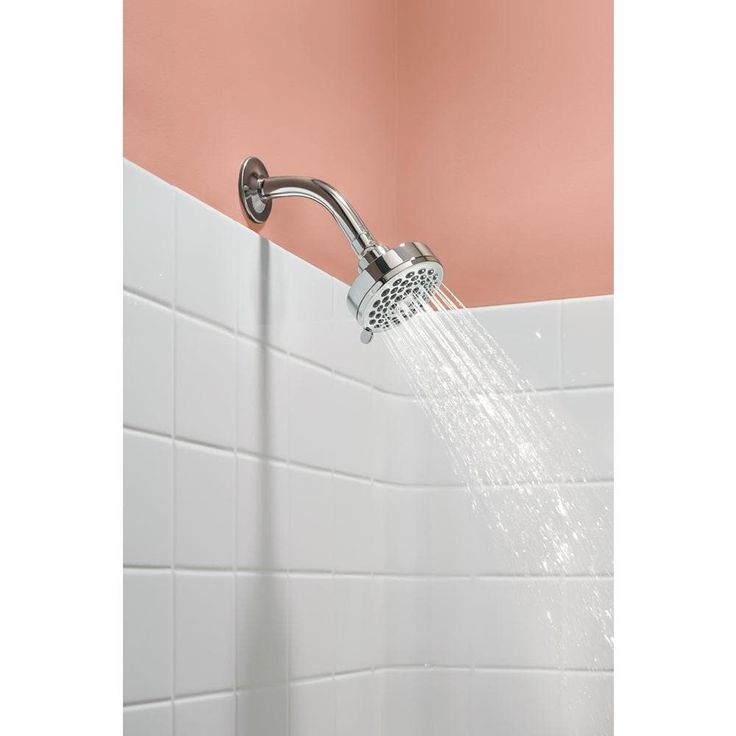 Eos 3-Spray 3.8 in. Single Wall Mount Fixed Shower Head in Chrome (1.75 GPM)
