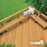 Olympic Maximum 1 gal. Cedar Exterior Stain and Sealant in One Low VOC - Super Arbor