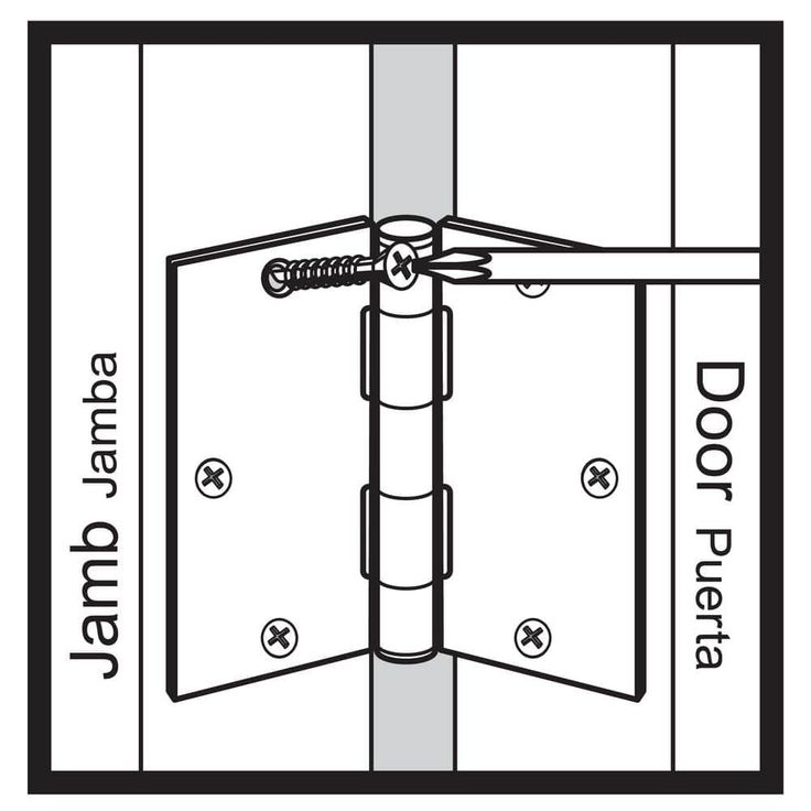 3-1/2 in. x 1/4 in. Radius Oil-Rubbed Bronze Door Hinge