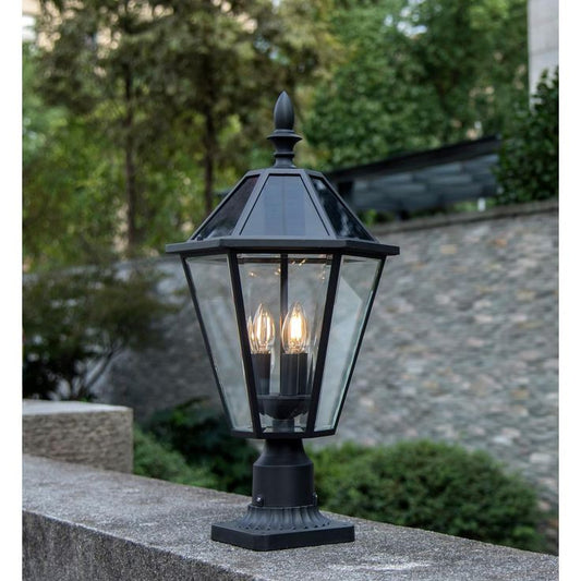 Coastal Milford 3-Light Outdoor Black Post Light