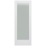 32 in. x 80 in. MODA Primed PMT1011 Solid Core Wood Interior Door Slab w/Translucent Glass - Super Arbor