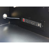 46 in. x 24 in. 6-Drawer Tool Top Chest with Power and USB Outlets in Black and Blue - Super Arbor