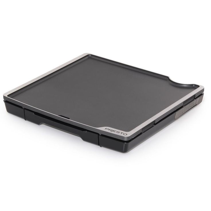 Tilt and Fold 254 sq. in. Black Electric Griddle with Temperature Sensor