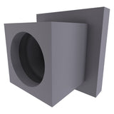 Allied Brass Montero Collection Shower Rod Brackets in Matte Black