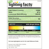 97-Watt 8 ft. White Integrated LED MV 10000 Lumen Surface Mount Strip Light - Super Arbor