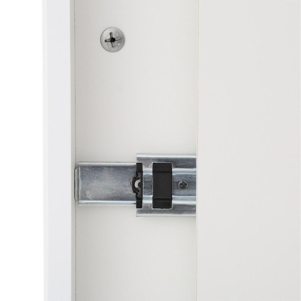 All-in-One 24.2 in. x 21.3 in. x 33.8 in. Stainless Steel Utility Sink and Large White Drawer Cabinet - Super Arbor