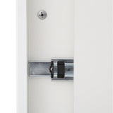 All-in-One 24.2 in. x 21.3 in. x 33.8 in. Stainless Steel Utility Sink and Large White Drawer Cabinet - Super Arbor
