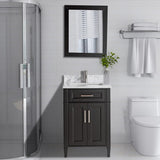 Savona 72 in. W x 22 in. D x 36 in. H Bath Vanity in Espresso with Vanity Top in White with White Basin and Mirror - Super Arbor