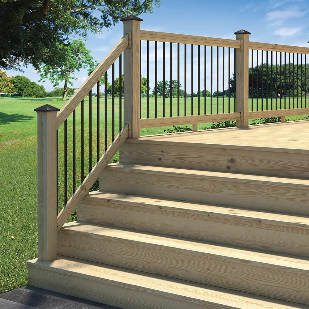 32-1/4 in. x 3/4 in. Black Matte Steel Contemporary Baluster Bulk Pack (30-Pack) - Super Arbor