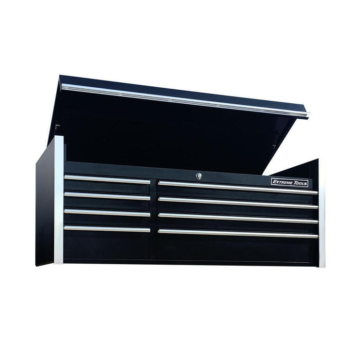 THD Series 55 in. 8-Drawer Top Chest in Black - Super Arbor