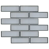 MSI Ice Bevel Subway 11.73 in. x 11.73 in. x 8 mm Glass Blend Mesh-Mounted Mosaic Tile (9.6 sq. ft. /case)