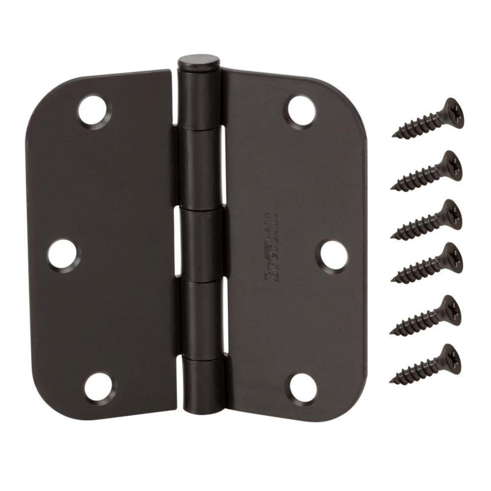 3-1/2 in. Chrome Square Corner Door Hinge - Super Arbor