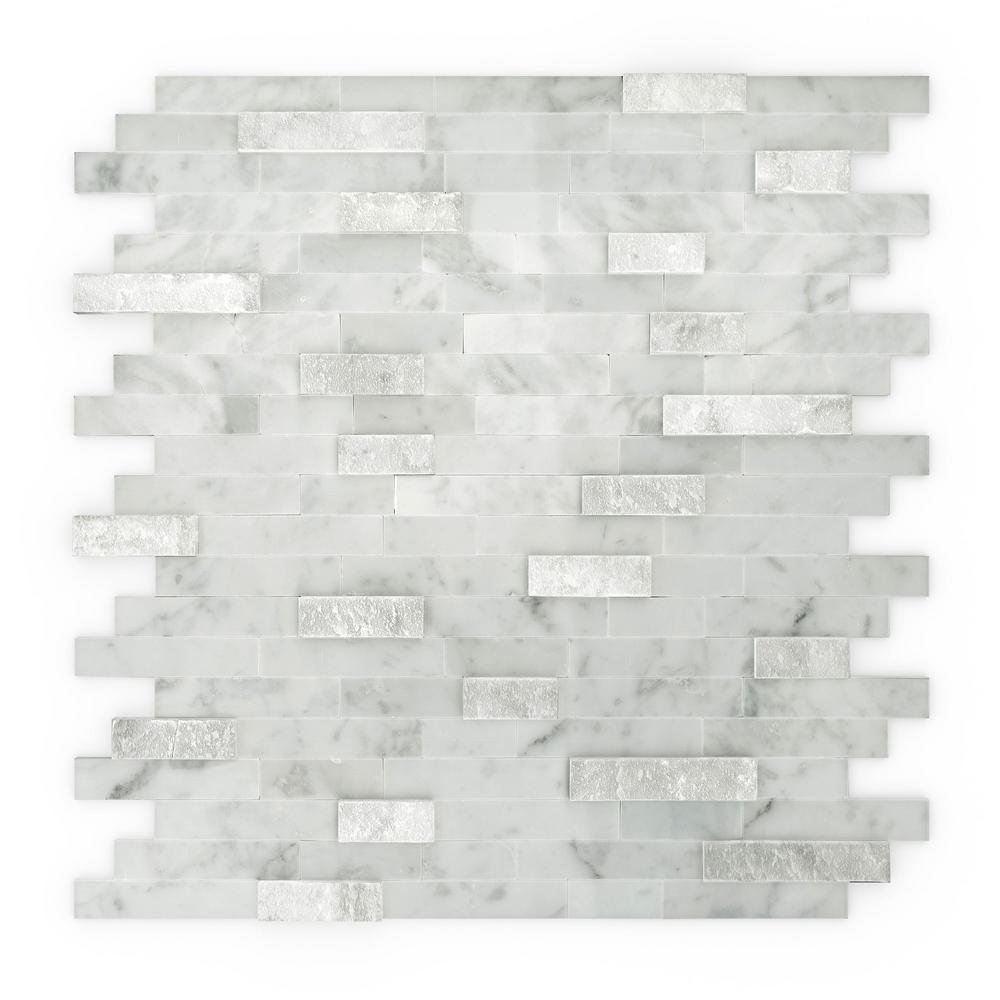 Inoxia SpeedTiles Bengal Brown 11.77 in. x 11.57 in. x 8 mm Stone Self-Adhesive Wall Mosaic Tile (11.4 sq. ft. / case) - Super Arbor